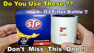 STP S2 Oil Filter vs. Fleetguard LF16002 Oil Filter Cut Open Comparison screenshot 4