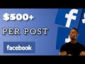 Get Free $500+ For 1 Post On Facebook [Make Money From Facebook in 2020]