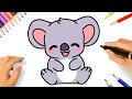HOW TO DRAW A CUTE KAWAII KOALA EASY ????❤️