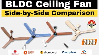 Top 5 Best BLDC Ceiling Fan in India 2026 | Atomberg vs Havells vs Crompton vs Orient Comparison