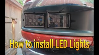 LED  Head light... How to Install LEDs in any Car , Truck or Motorcycle.