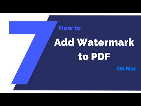 How to Add Watermark to PDF on Mac | PDFelement 7