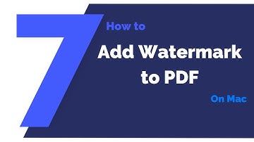 How to Add Watermark to PDF on Mac | PDFelement 7
