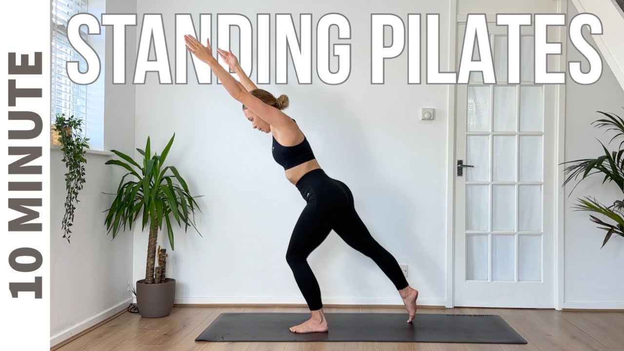 10 MIN STANDING PILATES  Full Body Workout (No equipment) 