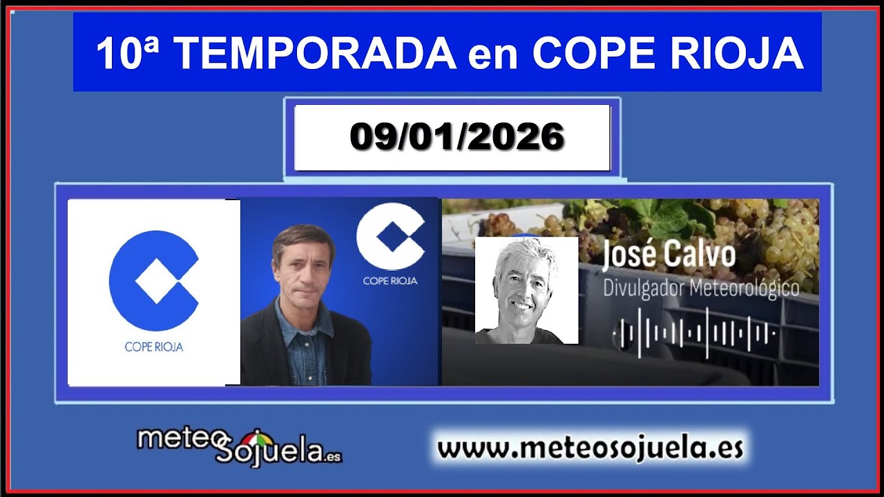 Meteosojuela en la radio. COPE RIOJA. 09/01/2026
