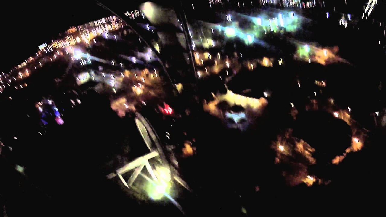 Tatsu at night front seat POV, Six flags Magic Mountain - YouTube