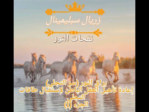 براق النور سر التجلي إعادة تأهيل العقل الباطن لإستقبال طاقات التجلي لتحقيق المعجزات 1