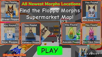 Get all 6 Morphs in the Supermarket Map. FIND THE FLOPPA MORPHS #roblox #findthefloppamorphs