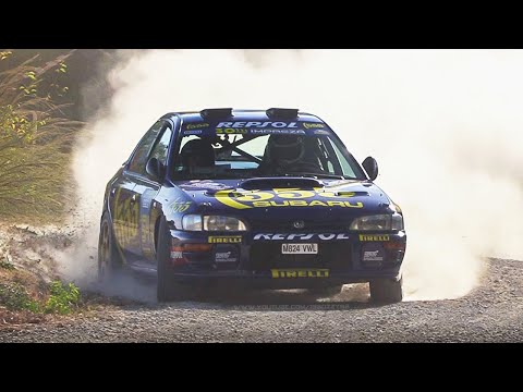 30th Anniversary Of The Subaru Impreza GC8 555 Gr A Rally Car Tribute At 2023 RallyLegend 
