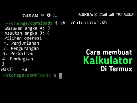 Cara membuat script kalkulator di Termux