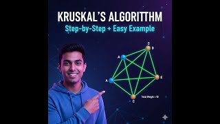 Kruskal's Algorithm Explained Step-by-Step | Minimum Spanning Tree Tutorial 2026