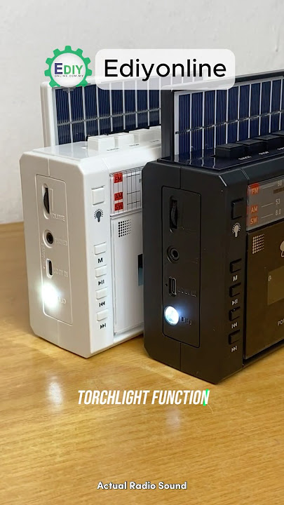 Rechargeable Solar Cassette Player Recorder FM Radio LED light Bluetooth Speaker Tape USB MP3 Muji
