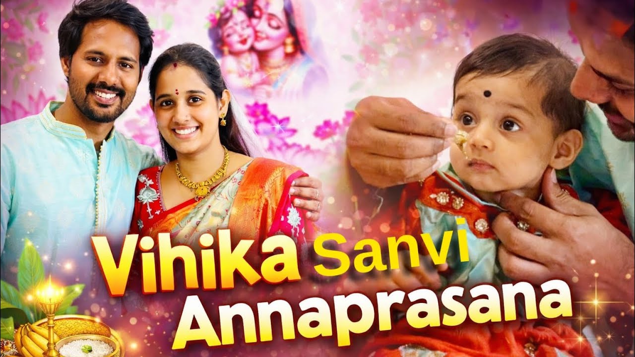 She Tasted Rice For The First Time 🥹💛 | Vihika Sanvi Annaprasana Vlog