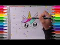 Como Desenhar unicórnio KAWAII fofo/Cómo dibujar lindo unicornio KAWAII