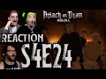 DON&#39;T do it Armin! // Attack on Titan S4x24 Reaction!