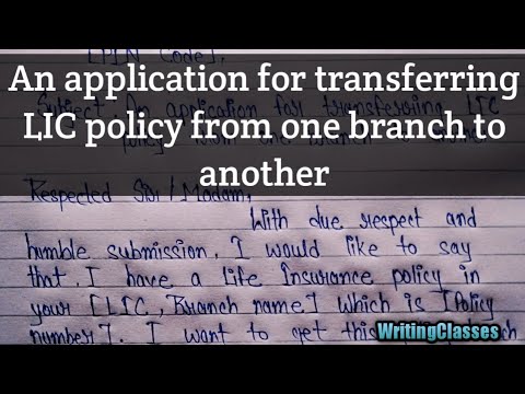 application letter to lic branch manager