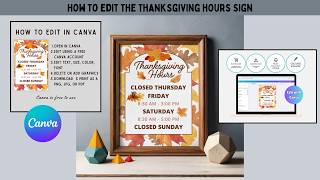 Full How to Edit Thanksgiving Sign Template Etsy CarlaJewels News