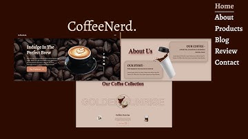 Responsive Coffee Website HTML CSS JavaScript GSAP - Responsive Web Design 2025 | Part 2