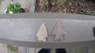 Ohio Arrowhead Hunting Kanawha St. Albans Types Identification Archaeology Indian Artifacts