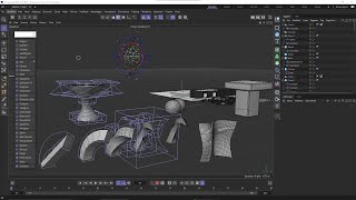 Cinema 4D Videocourse - 11 - Deformers, Bend, Twist, Bulge, Taper, Explode, Melt, Collision, Bevel