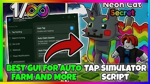 🖱️ Tap Simulator Script | Auto Farm, Auto Rebirth, Unlock All Islands And MORE! |
