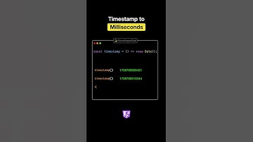 How to convert Timestamp to Milliseconds in JavaScript?