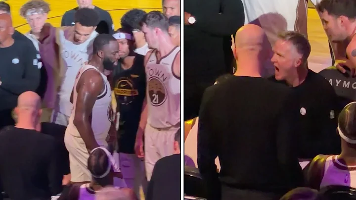 Draymond Green and Steve Kerr heated moment on the Bench, Draymond goes to Locker room