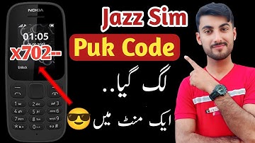 Puk Code/Pin Code Problem Jazz Sim|Jazz Sim Puk Code kaise Lagaen