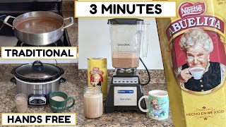 3 WAYS TO MAKE ABUELITA CHOCOLATE || Mexican Hot Chocolate