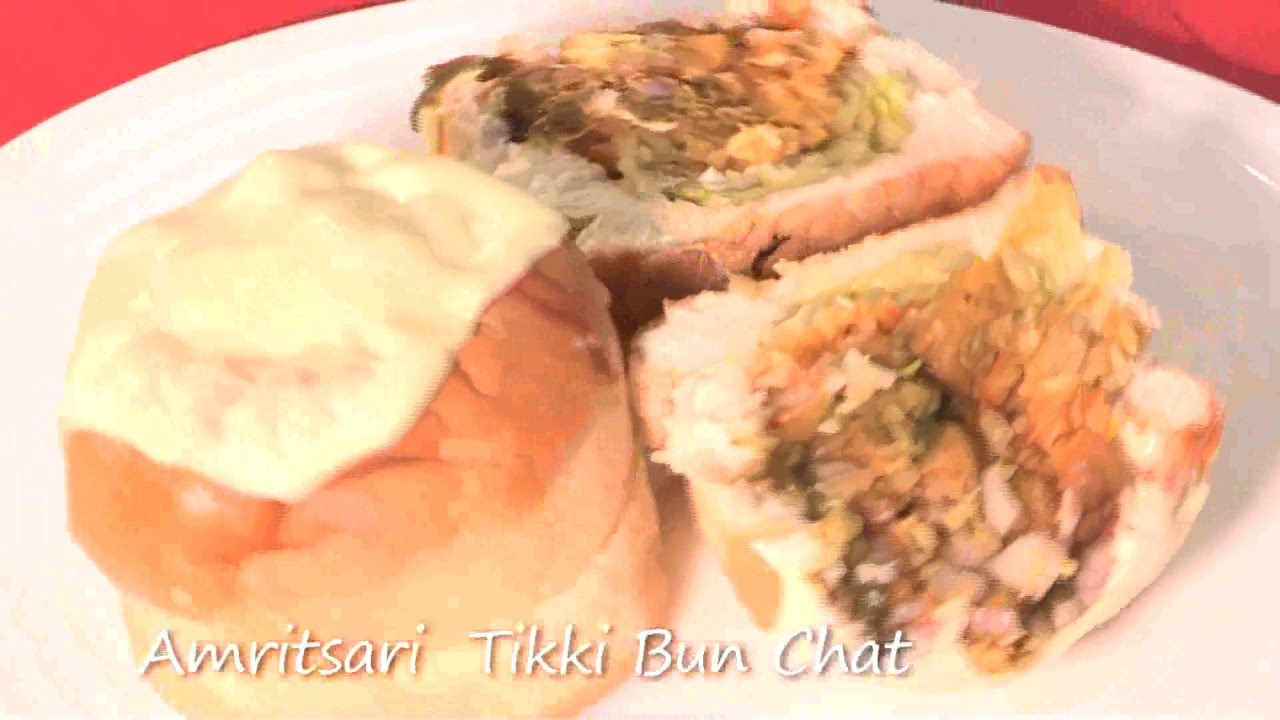 Sabrini Amritsari Tikki Bun Sandwich | chefharpalsingh
