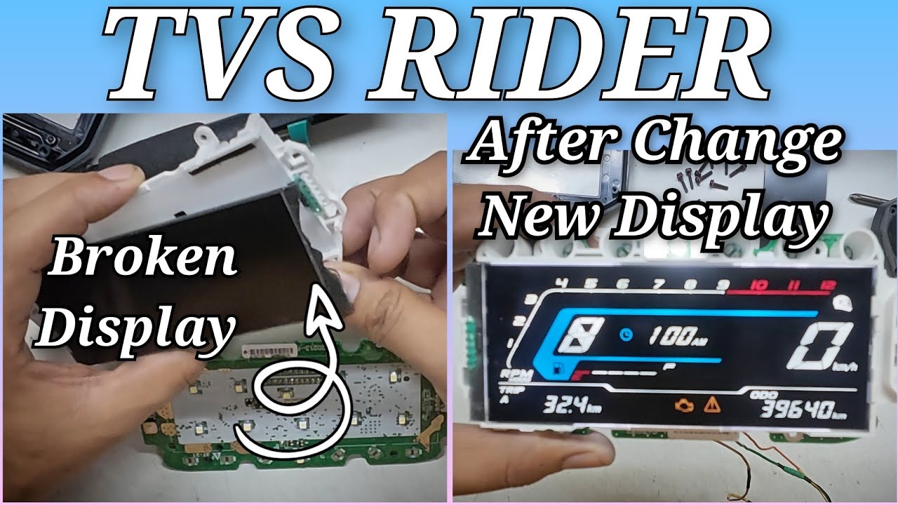 TVS RIDER Meter Broken Display By His Friend. Very Bad Experience for Amar(Bike Owner) #TVS #rider
