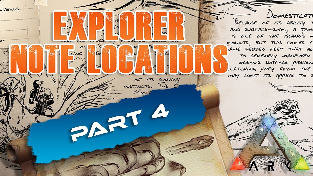 Ark Island Explorer Notes Map Maping Resources