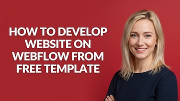 How to Develop Website on Webflow From Free Template - Julia