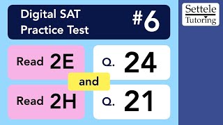 Digital SAT 6, Reading Module 2H, Question 21 (transition)