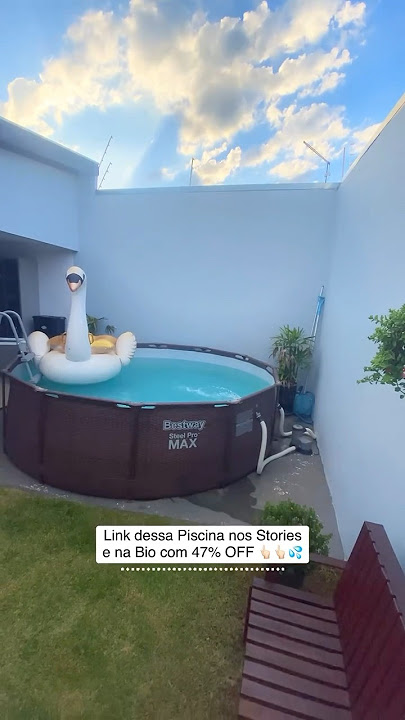 Limpeza na minha Piscina da  Bestway #piscina #piscinaestrutural