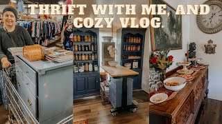 Come Thrift with Me  Slow Living Cozy Vlog