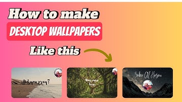Create  Desktop Wallpapers with Canva: Easy Step-by-Step Guide ।। Very easy to make.