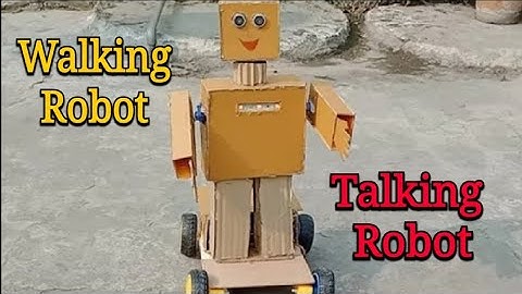 How to make a walking robot by using cardboard || Samar experiment || Electrical bro.