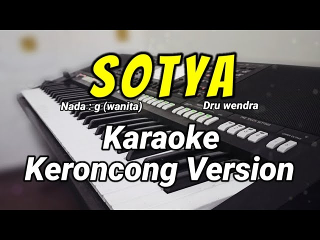 SOTYA ( Iki tulising kidungku ) Karaoke keroncong Version class=