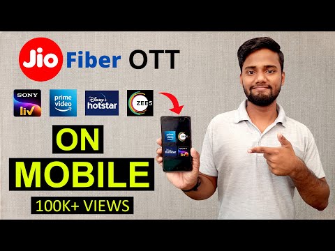 How to use jio fiber ott apps in mobile | jio fiber ott apps on mobile | only 4 OTT apps will run ??