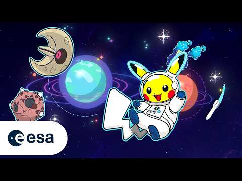 Pokémon x ESA collaboration animated key art