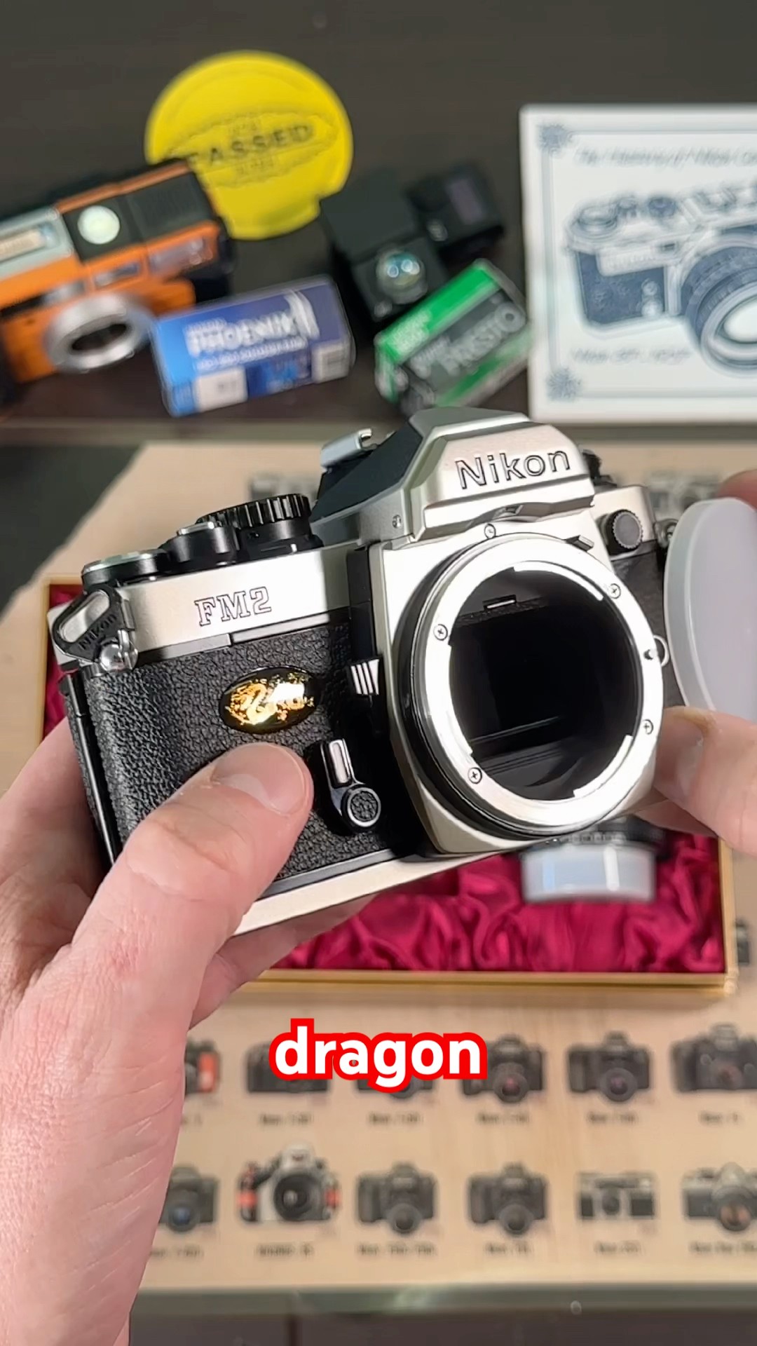 The Nikon FM2 millennium edition. Is has a dragon on it. #nikonfm2
