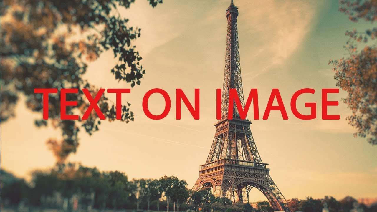 How to write text on image using HTML and CSS