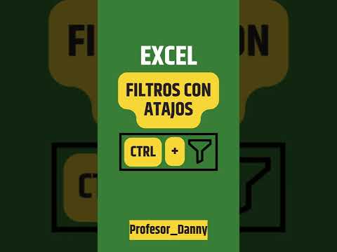 Video: ¿Qué es la tecla de método abreviado para Filtro en Excel?