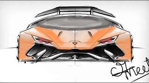 LAMBORGHINI HURACAN Rendering:By MEET BAGRAWALA