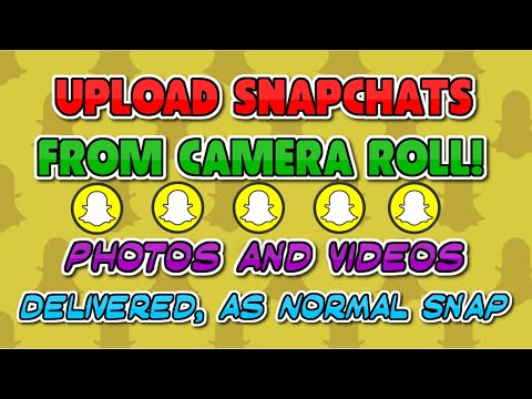 NEW How to Send Videos on Snapchat from Camera Roll (Upload)! No Old Time Stamp, No Black Bar,!!