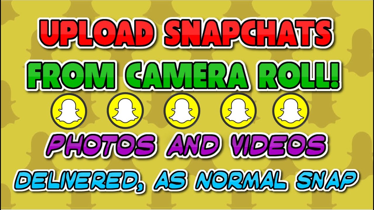 New How To Send Videos On Snapchat From Camera Roll (Upload)! No Old Time Stamp, No Black Bar,!!