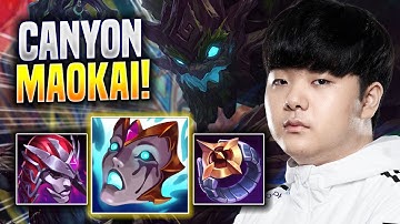 CANYON IS A BEAST WITH MAOKAI! - DK Canyon Plays Maokai JUNGLE vs Sejuani! | Preseason 2023