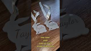 Make Easter Bunnies with your laser machine #smallbusiness #easter2026 #laserprojects