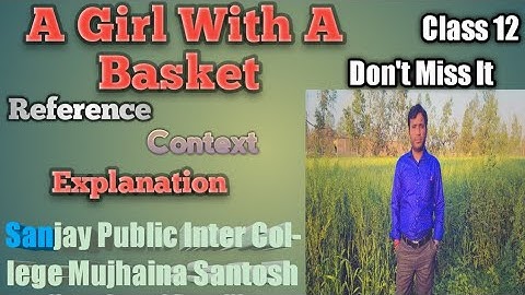 A Girl With A Basket Reference, context Explanation